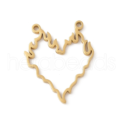 304 Stainless Steel Pendants STAS-G355-10G-1