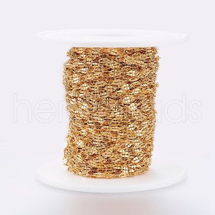 Handmade Ion Plating(IP) 304 Stainless Steel Cable Chains STAS-G038-16A-1