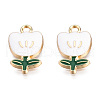 Eco-Friendly Zinc Alloy  Pendants ENAM-R051-06-04G-NR-2