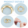 Unicraftale 6Pcs 3 Styles Brass Twister Clasps KK-UN0002-52-5