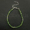 Elegant Natural Peridot Bead Beaded Bracelets ZL0377-2-1