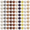 SOFPLATE 1000Pcs 10 Colors Baking Painted Pearlized Glass Imitation Pearl Round Beads HY-SP0001-01D-1