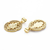 Brass Micro Pave Cubic Zirconia Pendants KK-Q252-073-NF-2