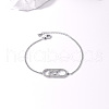 Brass Oval Link Bracelets LB3469-2-4