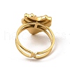 304 Stainless Steel Open Cuff Pad Ring Settings RJEW-Z018-39G-3