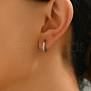 Stainless Steel Moon Stud Earrings IZ5487-2-2