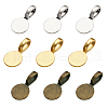 Tibetan Style Alloy Glue On Flat Pad Pendant Bails TIBE-TA0001-10-1