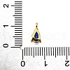 Brass Micro Pave Cubic Zirconia Pendants KK-D356-08G-G-3