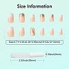 ABS Plastic Full Cover Press On False Nails DIY-CJC0006-15-2
