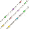 Brass Dapped Chains AJEW-Q153-03P-03-1