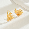 Alloy Hollow Flower Stud Earrings GR6330-6