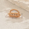 Brass Pave Cubic Zirconia Geometric Finger Rings for Women OE9222-2-2