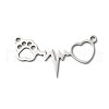 Non-Tarnish 201 Stainless Steel Pendants STAS-D041-01P-1
