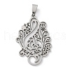 201 Stainless Steel Pendants STAS-S157-24P-1