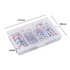 497Pcs 5 Style Rainbow ABS Plastic Imitation Pearl Beads OACR-YW0001-09A-5