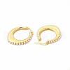 Oval Rack Plating Brass Hoop Earrings for Women EJEW-H091-18G-2