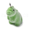 Flocky Resin Pendants FIND-S001-08G-1