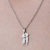 201 Stainless Steel Lovers Pendant Necklace NJEW-OY001-05-1