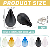  14Pcs 7 Colors Blown Glass Teardrop Bubble Vial GLAA-PH0003-15-2