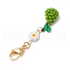 Glass Seed Beaded Fruits Pendant Decorations HJEW-MZ00153-4
