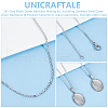 Unicraftale DIY Oval Blank Dome Necklace Making Kit DIY-UN0050-28-5