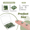  1 Strand Square Natural Green Spot Jasper Beads Strands G-NB0005-60-10