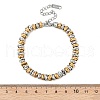 304 Stainless Steel Ring Link Chain Bracelets for Women BJEW-Z084-01GP-5