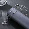 Owl Stainless Steel Pendant Necklaces PW-WG1B650-01-3