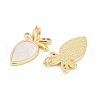 Brass Micro Pave Cubic Zirconia Pendants KK-U058-32G-2