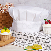 CREATCABIN 2Pcs Adjustable Polycotton Chef Hat AJEW-CN0002-25A-3