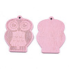 Painted Poplar Wood Pendants WOOD-N006-10-2