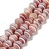 Dyed Natural Weathered Agate Beads Strands G-G203-04-2