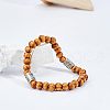 OLYCRAFT 120Pcs Round Natural Wood Beads WOOD-OC0001-84-LF-7