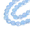 Electroplate Glass Beads Strands EGLA-N002-27-E02-3