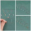 Unicraftale 48Pcs 12 Styles 304 Stainless Steel Wire Pendants STAS-UN0023-06-5