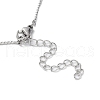 Non-Tarnish 304 Stainless Steel Twist Bar Link Chain Necklace NJEW-K249-08P-3