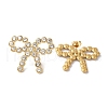 Bowknot Ion Plating(IP) 304 Stainless Steel Stud Earrings for Women EJEW-L287-002G-2