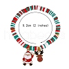 10Pcs 10 Styles Polymer Clay Heishi Beaded Stretch Bracelet Sets for Christmas sgBJEW-JB06128-2
