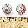 Gradient Color Design Polymer Clay Rhinestone Beads CLAY-NH0001-03G-3