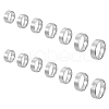 Unicraftale 21Pcs 7 Size 201 Stainless Steel Plain Band Rings Set for Women RJEW-UN0002-80-1