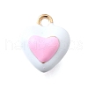 Zinc Alloy Enamel Charms FIND-U029-01G-07-1