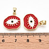 Brass Micro Pave Cubic Zirconia Pendants KK-T070-68C-3