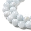 Natural Aquamarine Beads Strands G-P342-11-8mm-AB-01-3