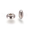 Tarnish Resistant 304 Stainless Steel Smooth Rondelle Beads STAS-M006-03-2