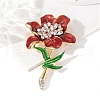 Lily Alloy Enamel Brooches PW-WGDBE4D-01-1