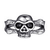 Tibetan Style Alloy Finger Rings FS-WG69790-01-2