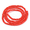 Opaque Solid Color Glass Beads Strands EGLA-A034-P1mm-D03-2