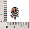 Tibetan Style Alloy Resin European Beads FIND-Z063-19AS-1-3