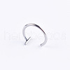 Anti-Tarnish Stainless Steel 18 Gauge Fake Lip Rings Piercing Jewelry WG218DE-01-1