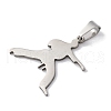 201 Stainless Steel Pendants STAS-Q342-22P-2